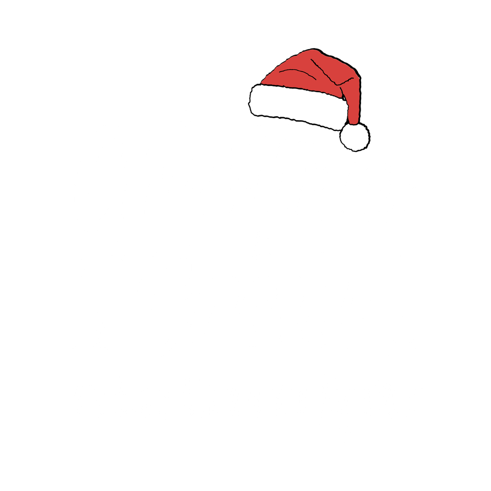 Seasons   christmas christmas crew white with santa hat