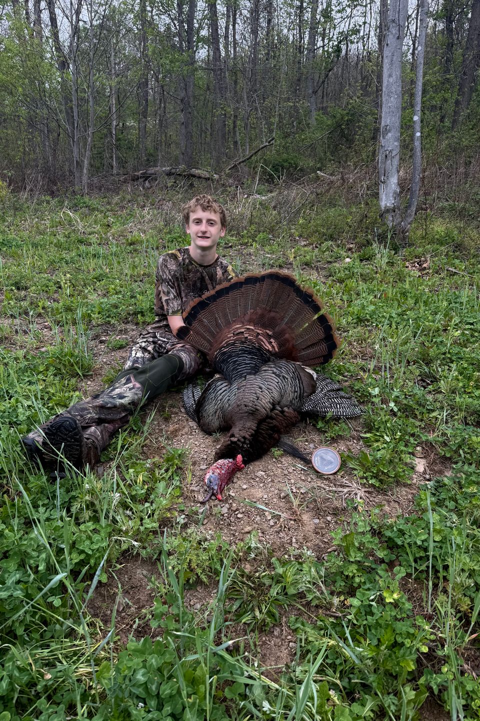 14-year-old, Kyle Heller of Elizabethtown scored this turkey during Spring Youth Gobbler Season in  Mount Pleasant Mills, PA