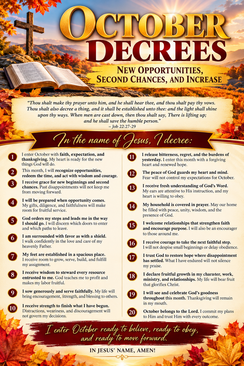 Lcm october decrees