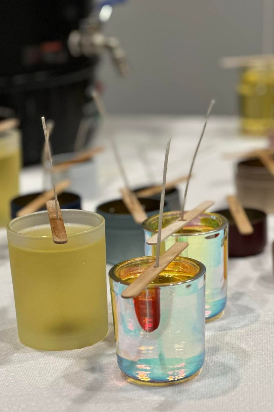 Silk candels creation