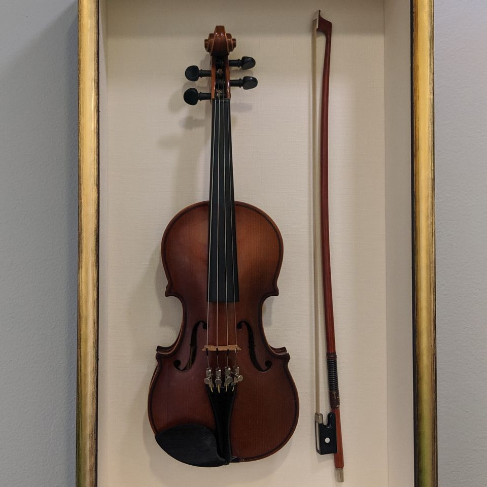 Violin framed