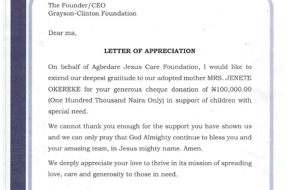 Agbedare letter of appreciation page 0001