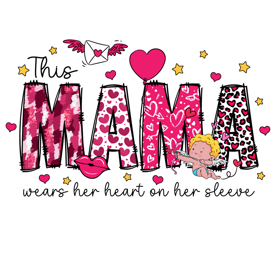 Val   0064 seasons   valentines day this mama wears her heart on her sleeve