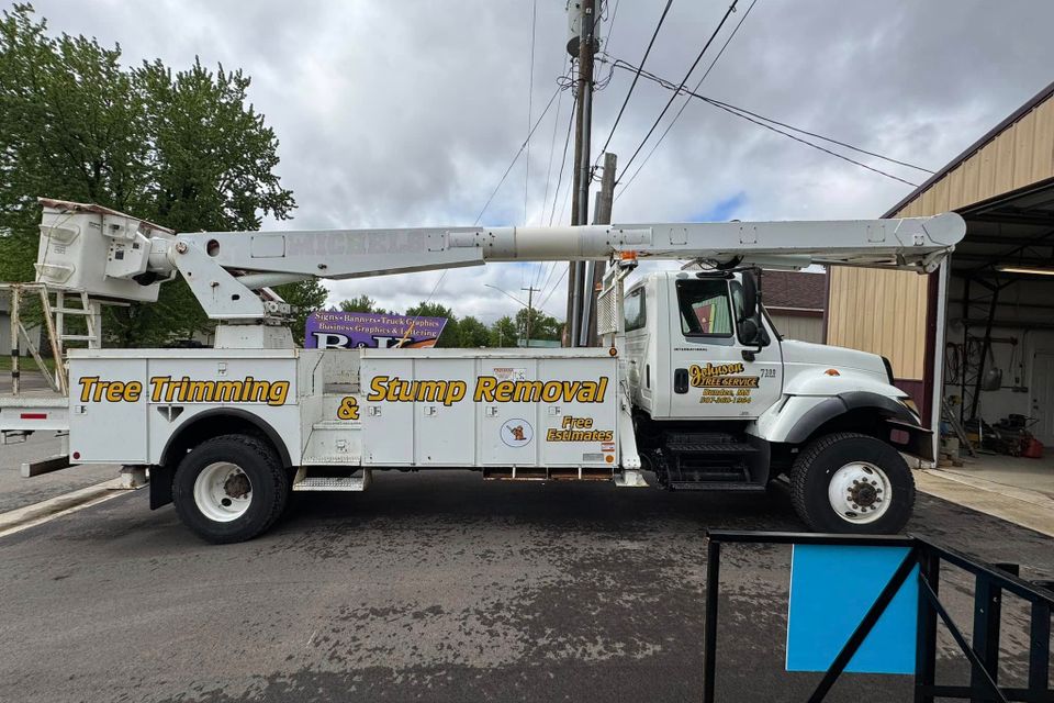 Tree trimming vehicle signage