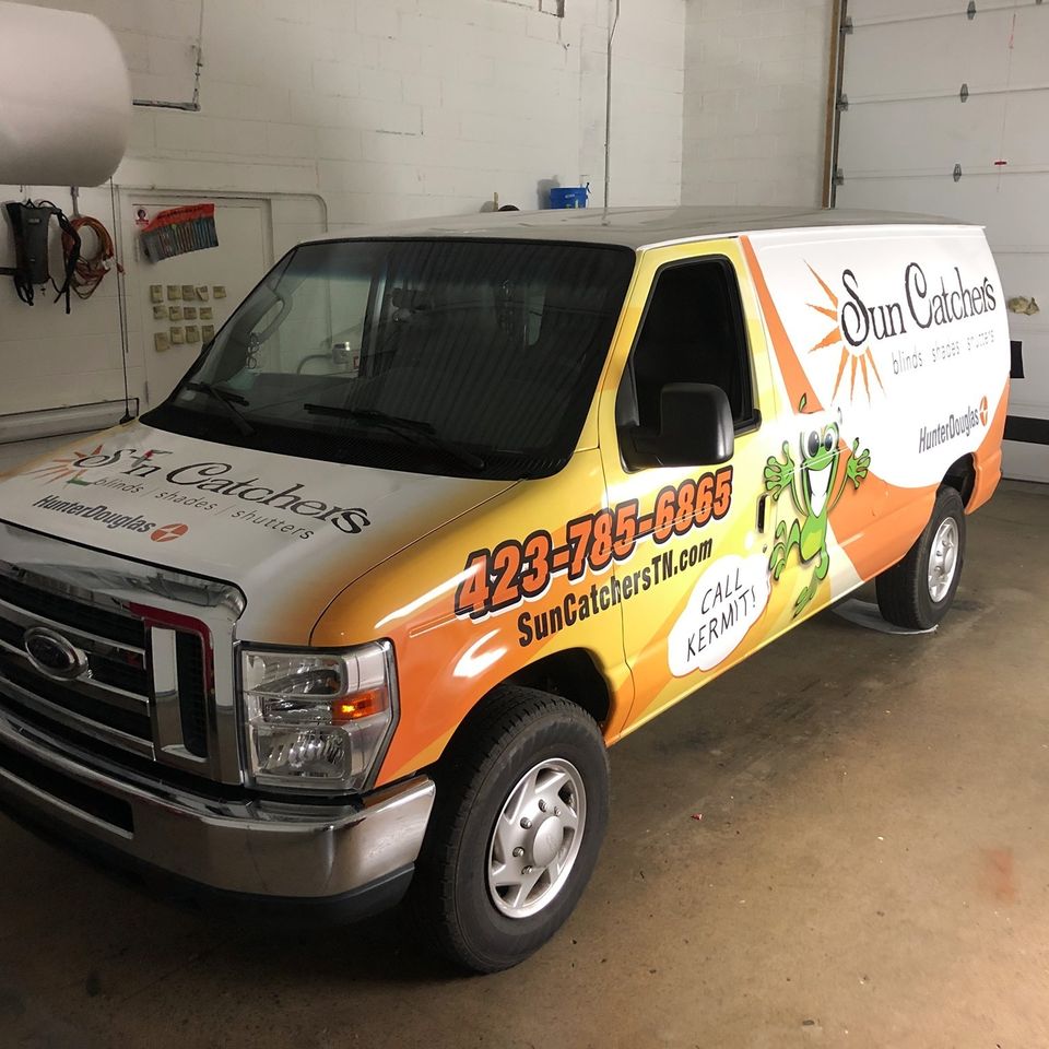 Sun catchers van wrap