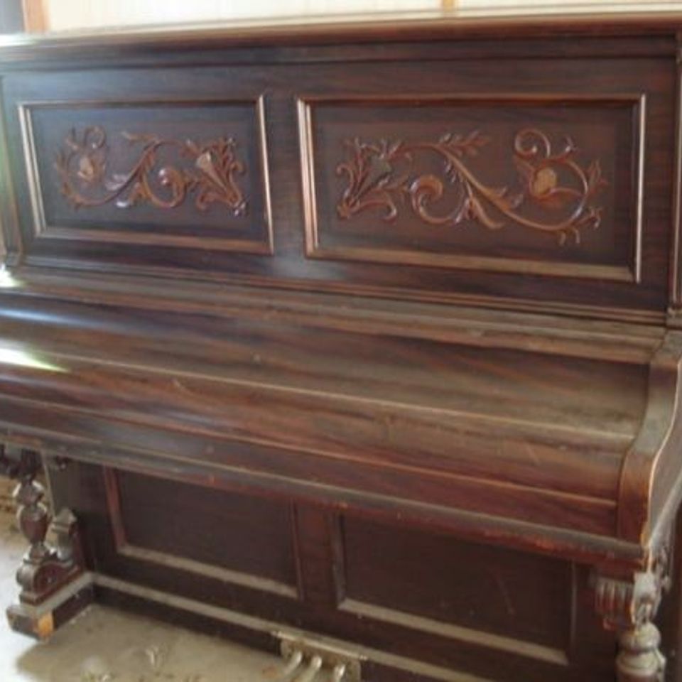 Before  heath's piano