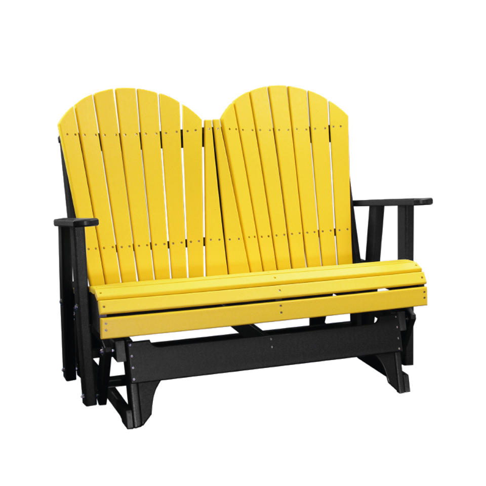 Hlf 4' adirondack glider yellow black