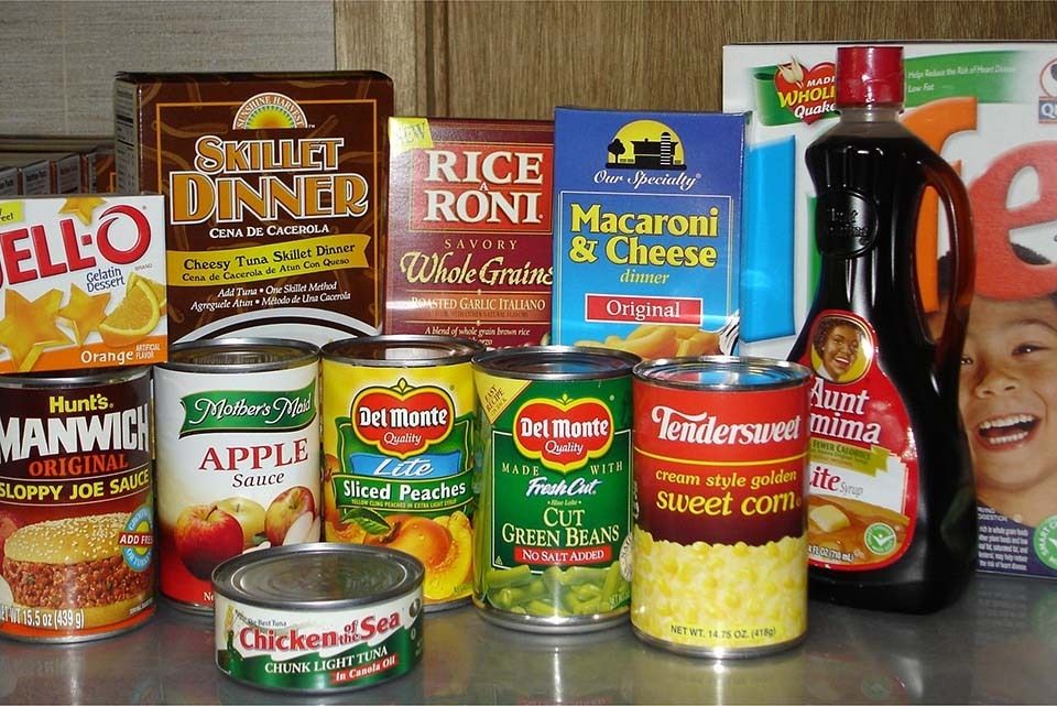 Senior center food shelf