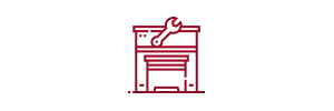 Repair shop icon