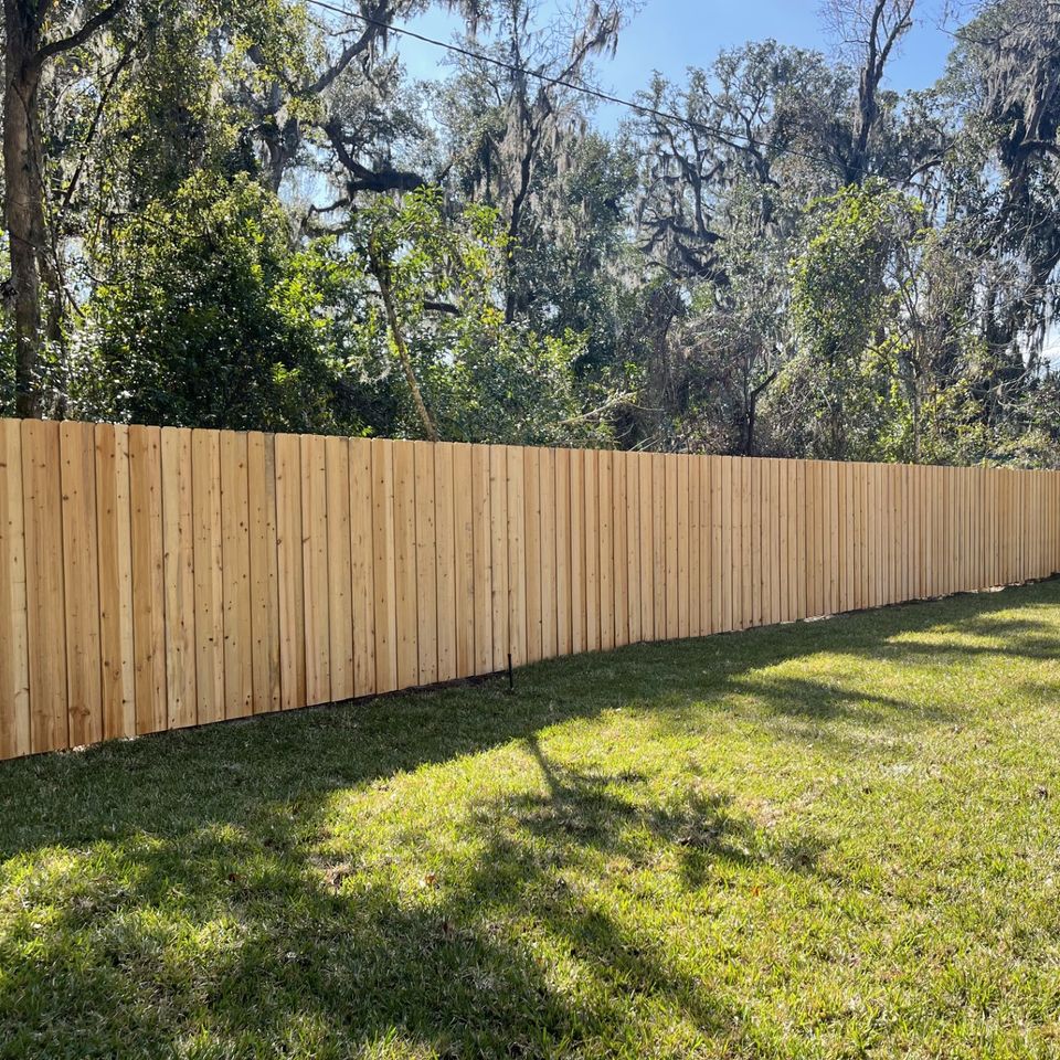 Space coast fence large wood