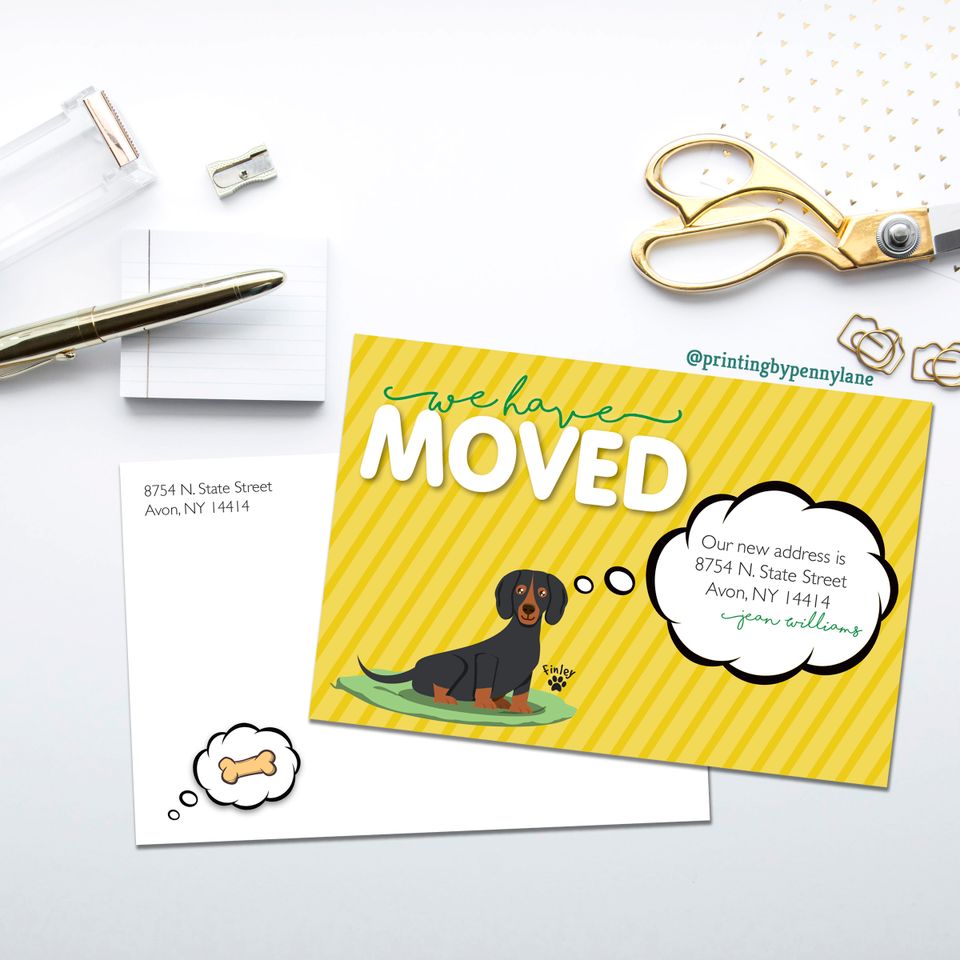 Moving postcard