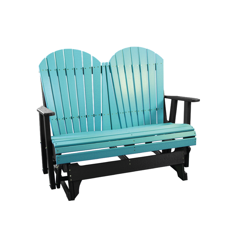 Hlf 4' adirondack glider aruba blue black