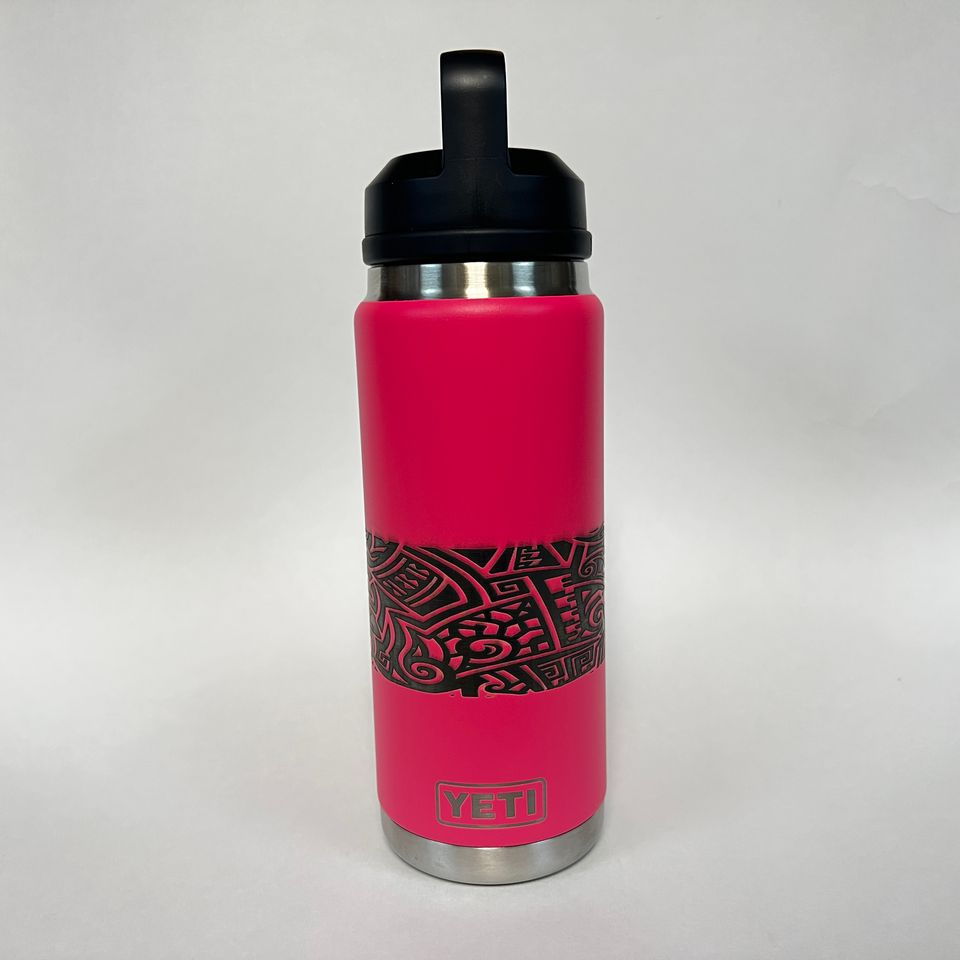 Kakau pink 36oz middle partial wrap bottle