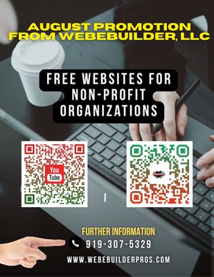 August promotion from webebuilder llc
