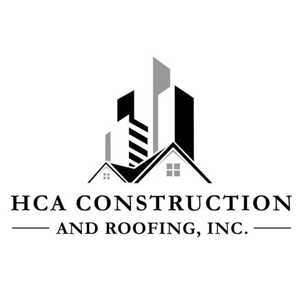 Hca construction and roofing logo