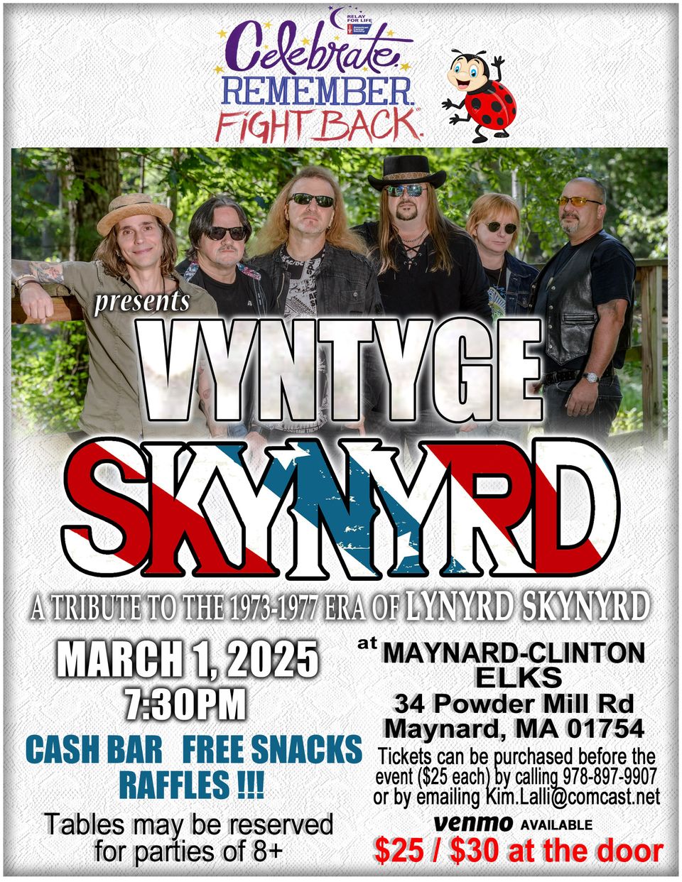 Vyntage skynyrd flyerr 3 1 25b