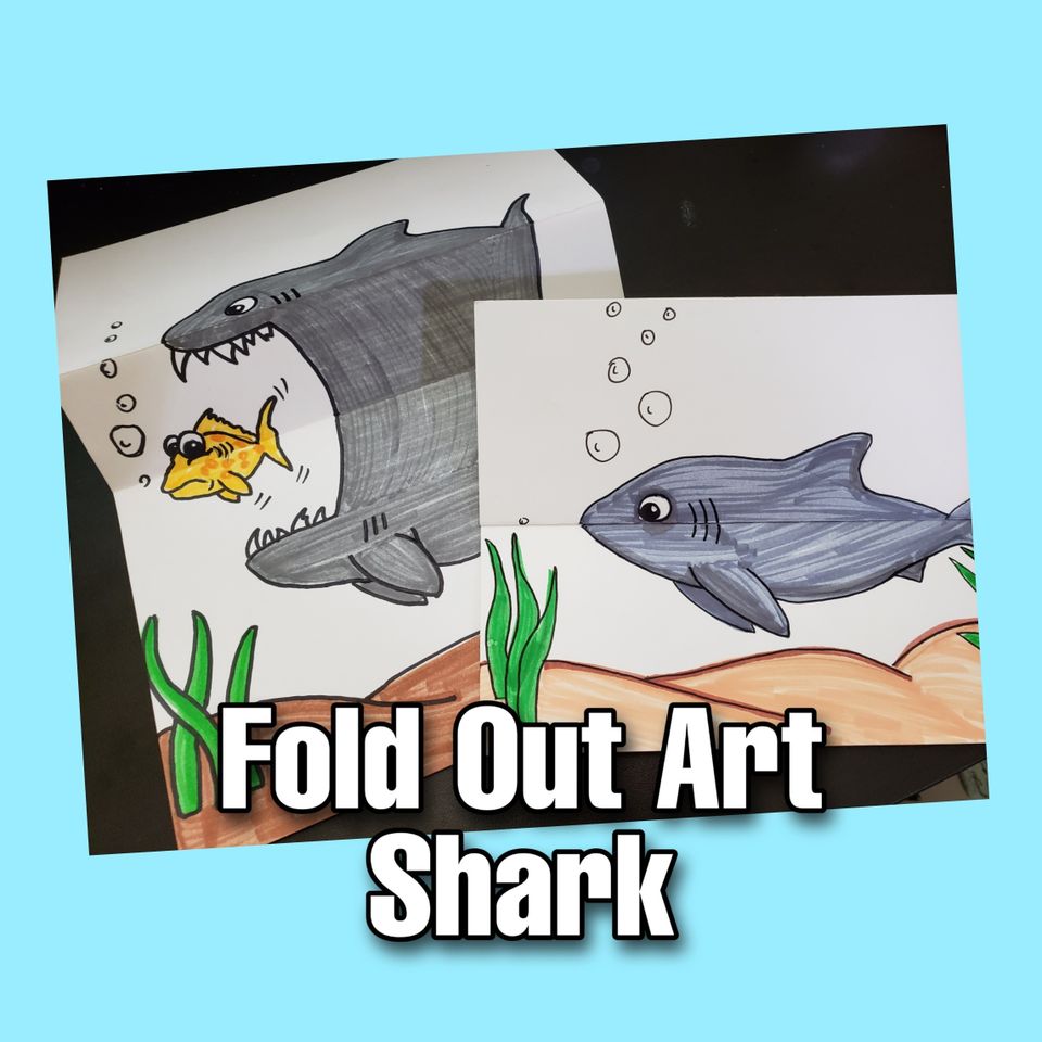 create how to draw shark cartoon artist Emily Albright