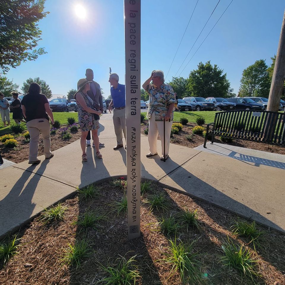 Rotary peace pole dedication 5