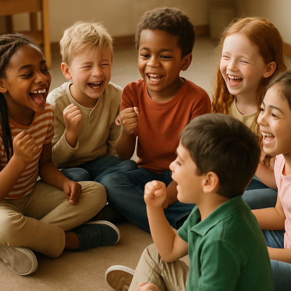 20250710 2316 children sharing affirmations simple compose 01jzw2010bfb4bceyq2aaqsf54