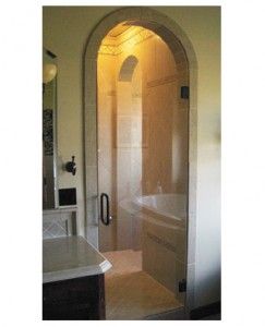 Frameless arched glass shower enclosure e1372203144559 243x300