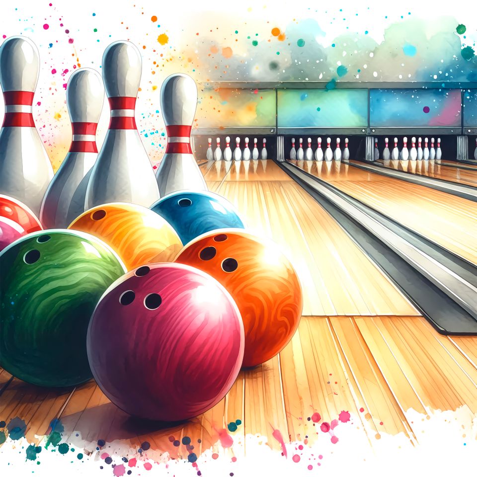 Bowling   watercolors 09 3