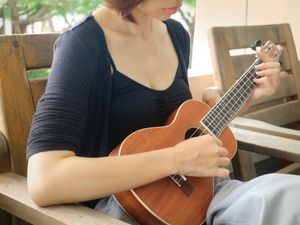 Ukulele player