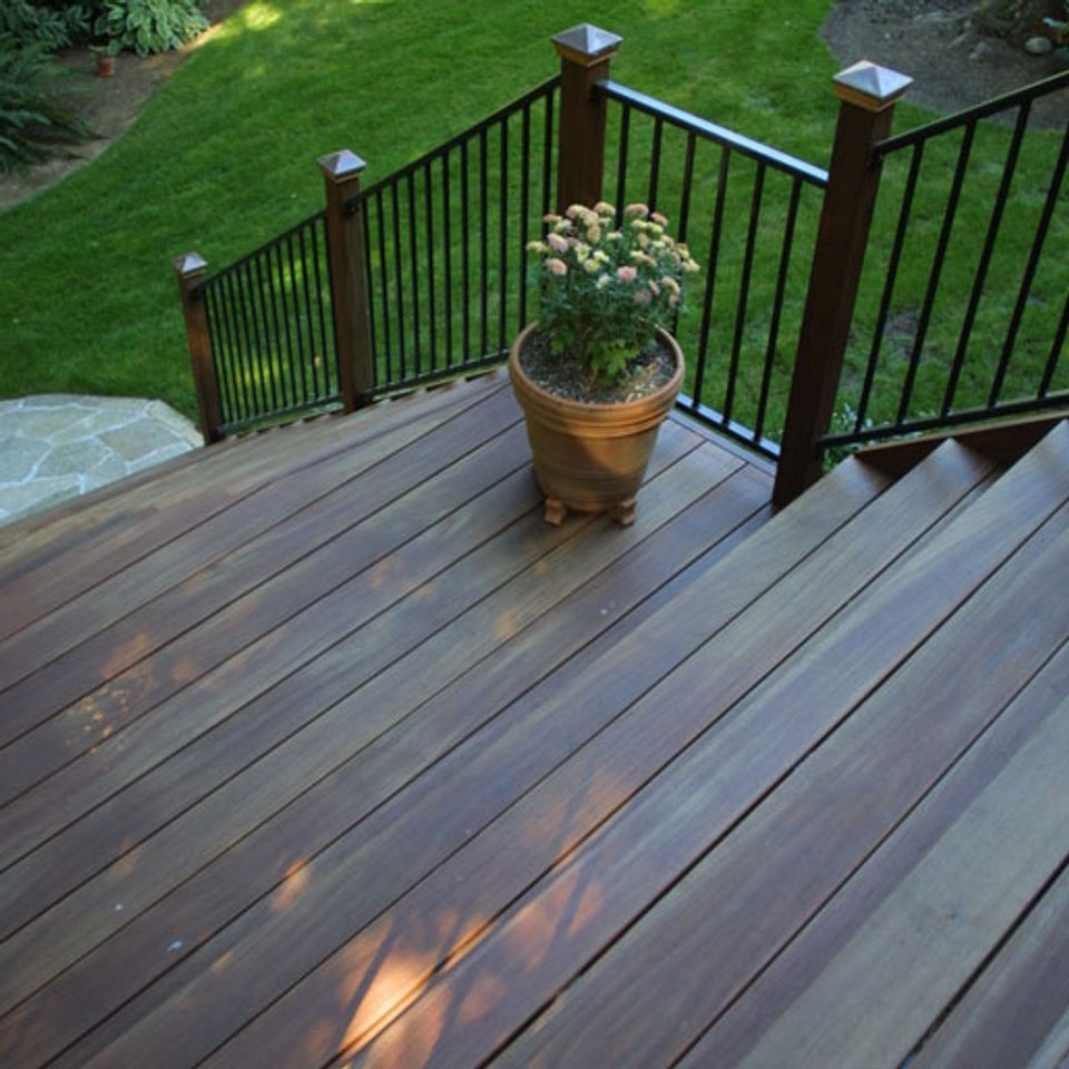Ipe decking stairs 515