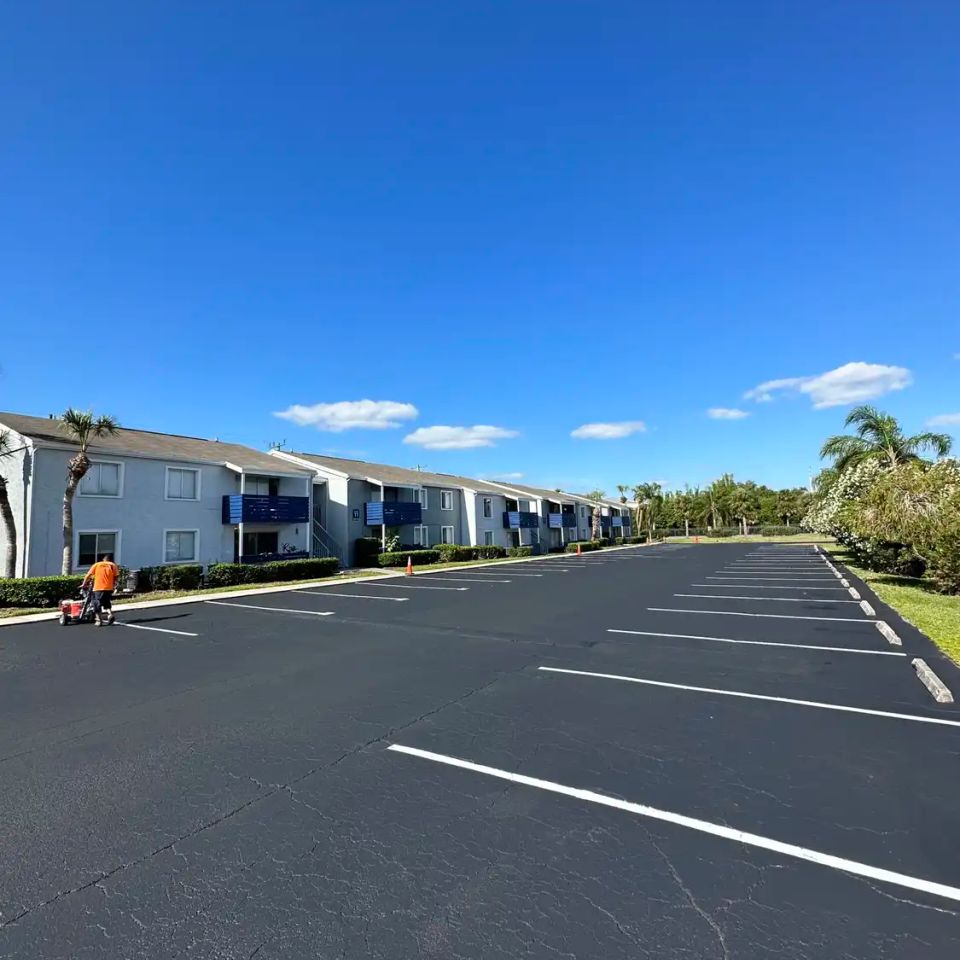 Palm bay parking lot resurfacing 104