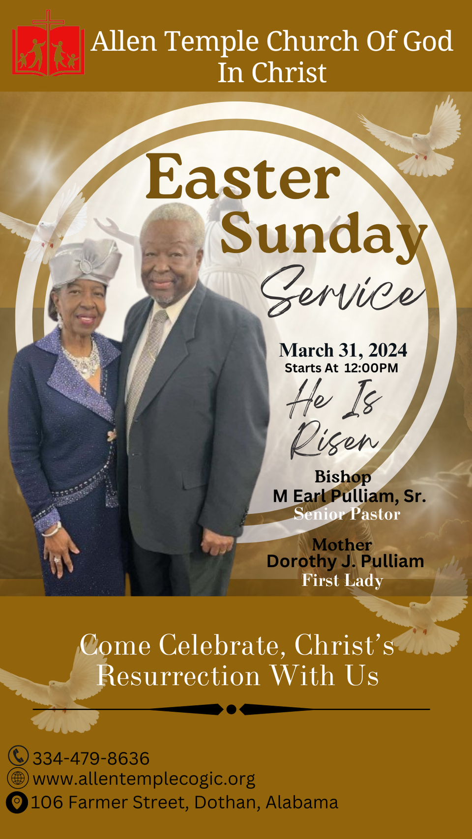 Easter sunday flyer