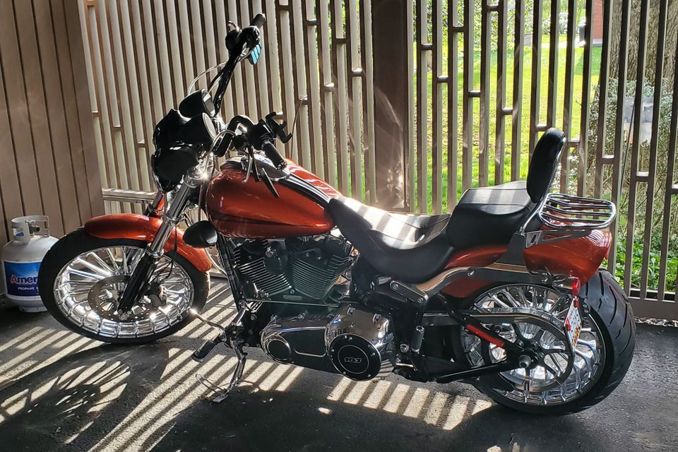 Orange motorcycle