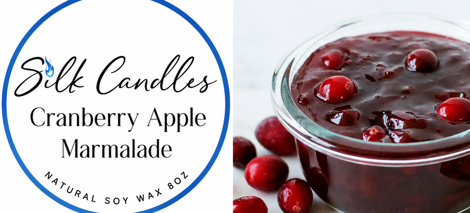 Cranberry apple marmalade table card soy