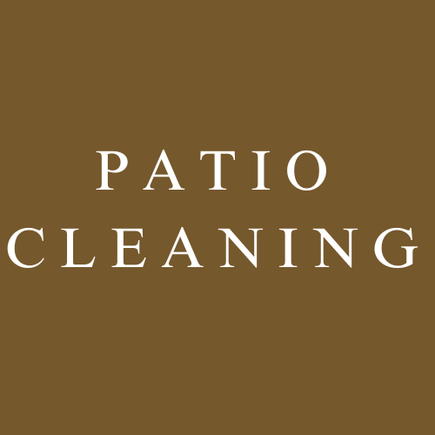 Patio cleaning
