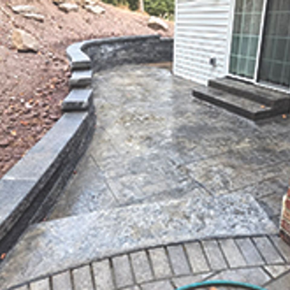 Stamped patio