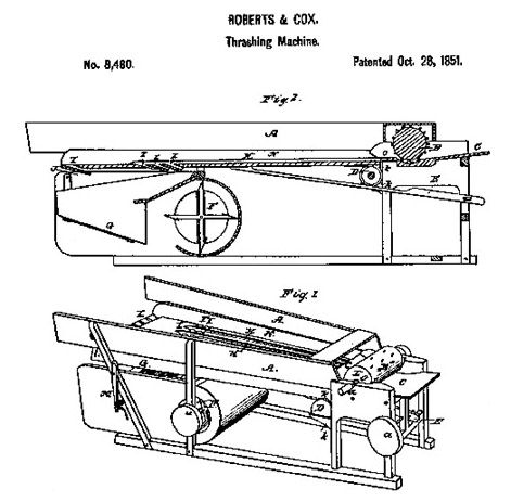 Patent thresher roberts