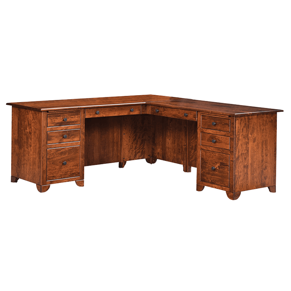 Sf cherry valley sgl ped jr exec l desk