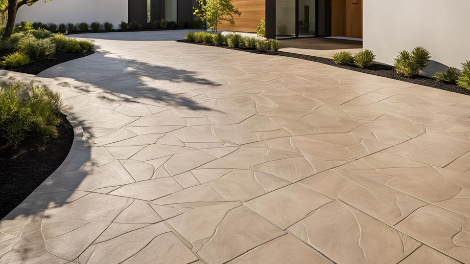 Is stamped concrete good for driveways