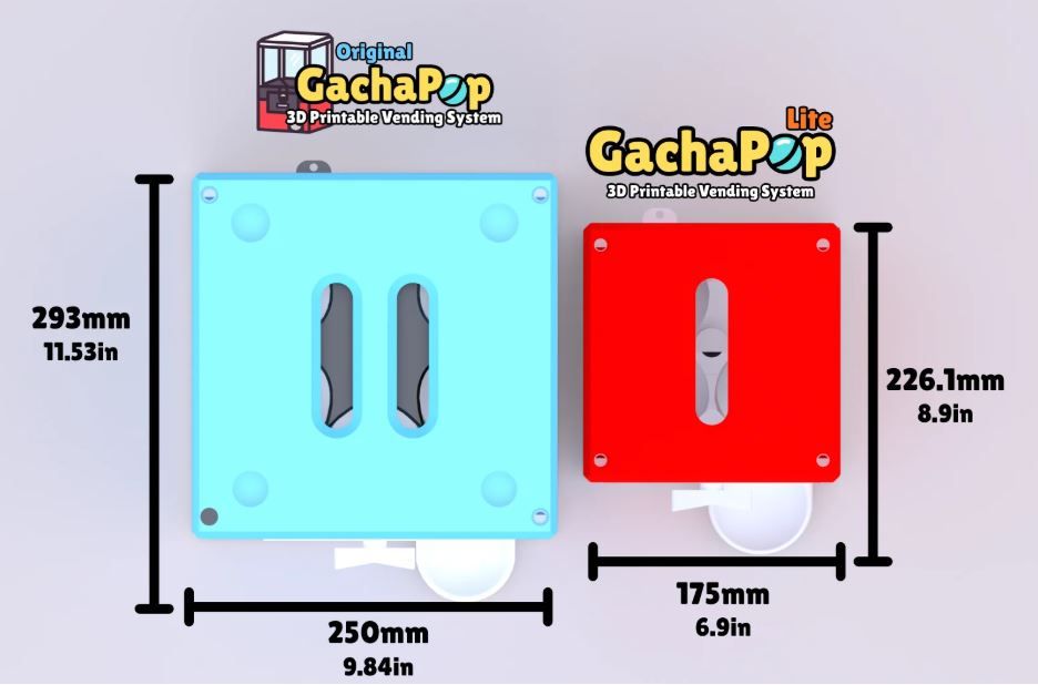 Gachapop 2 sizes 3dprintgarden 2