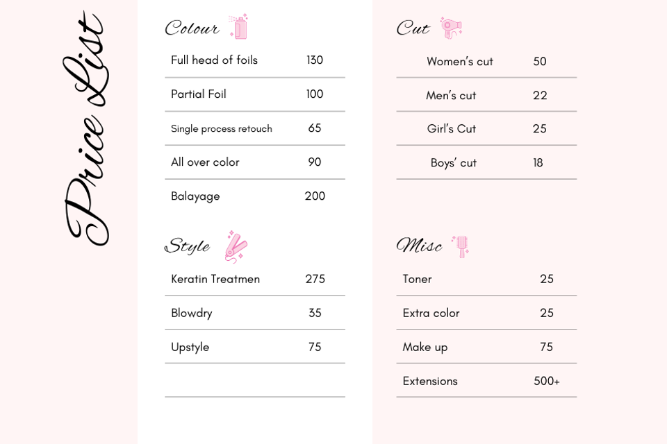 Women’s cut