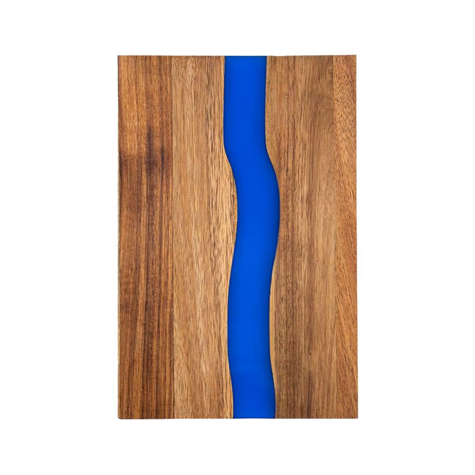 Cutting board with blue river 4