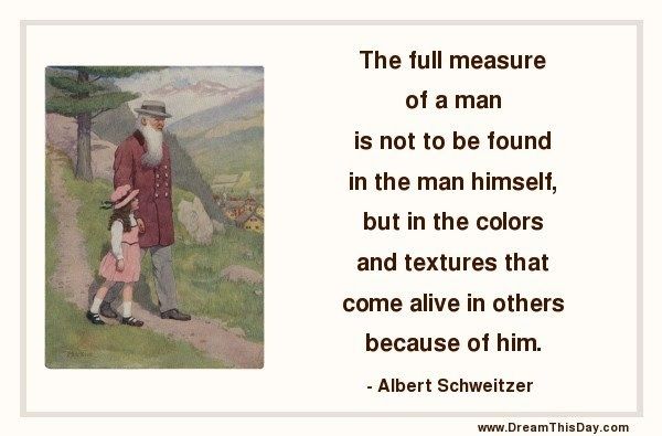 The full measure of a man