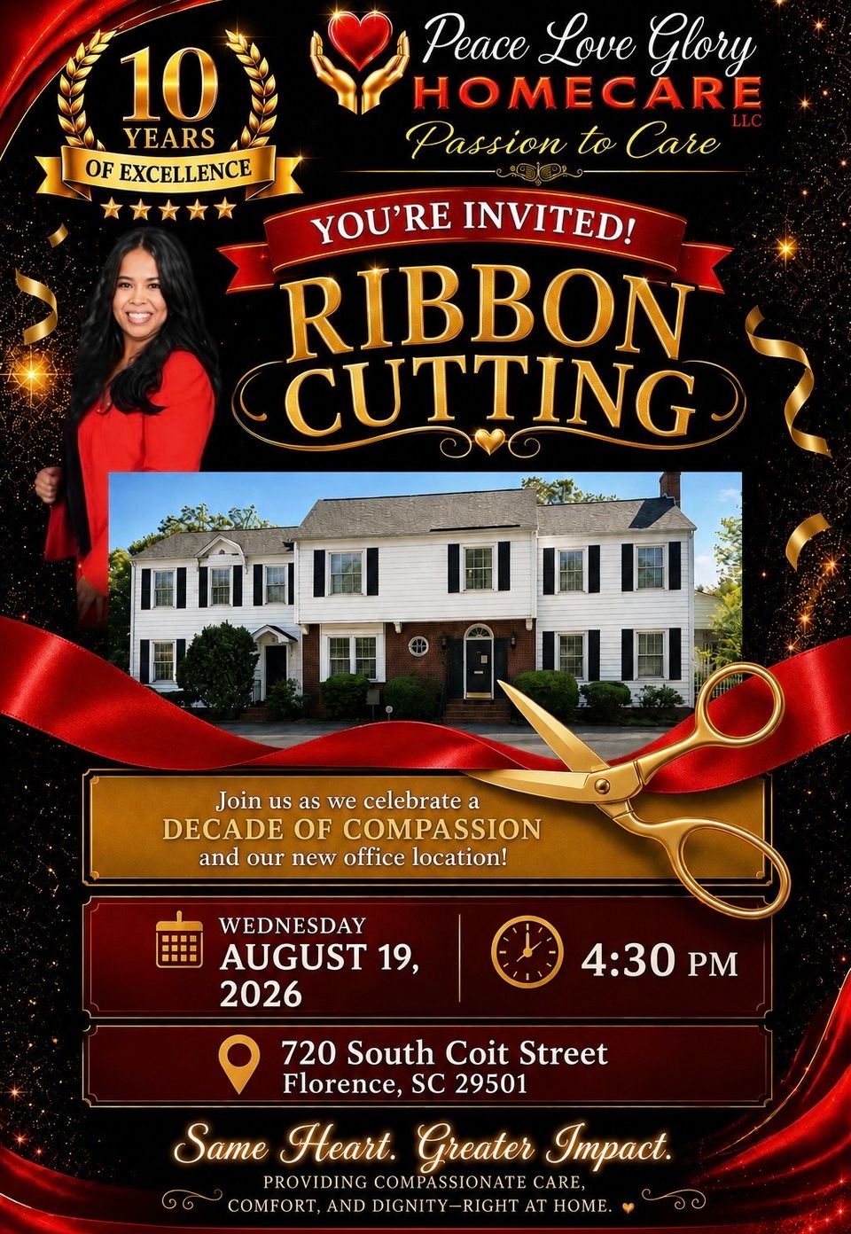 Ribbon cutting 10 years