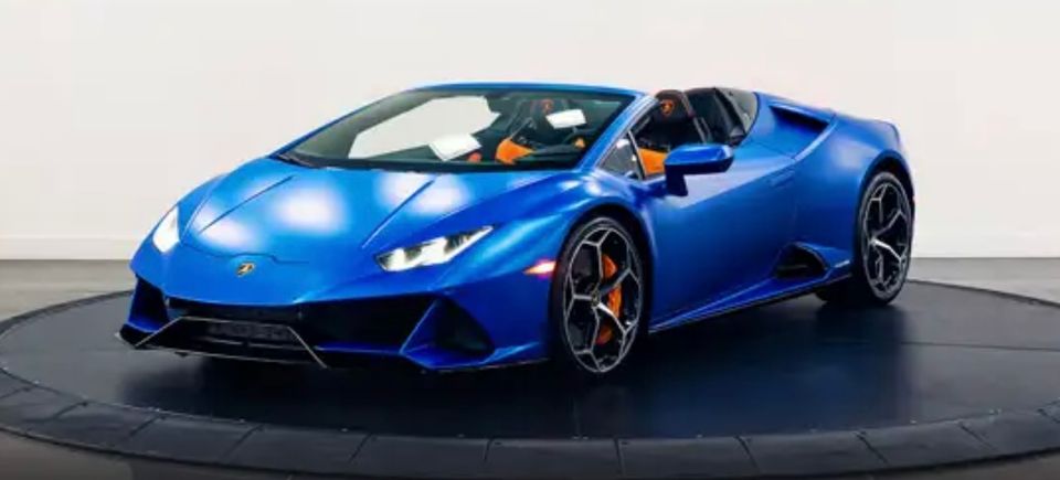 Lamborghini huracán evo blue 