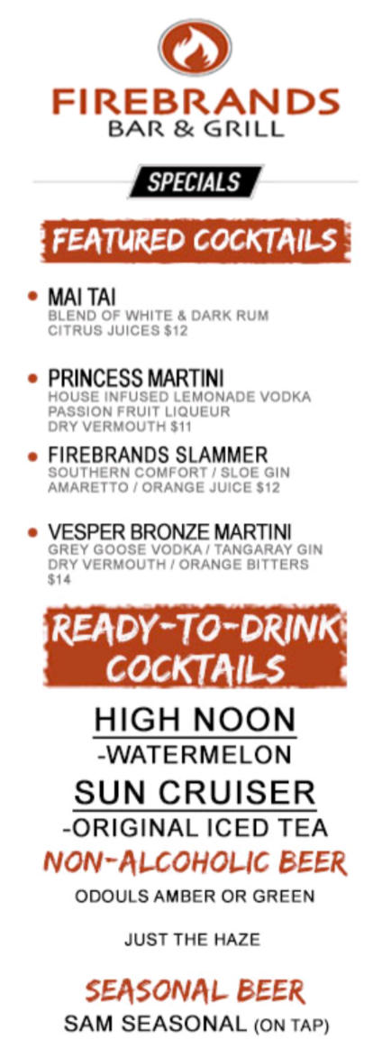 Featured cocktails