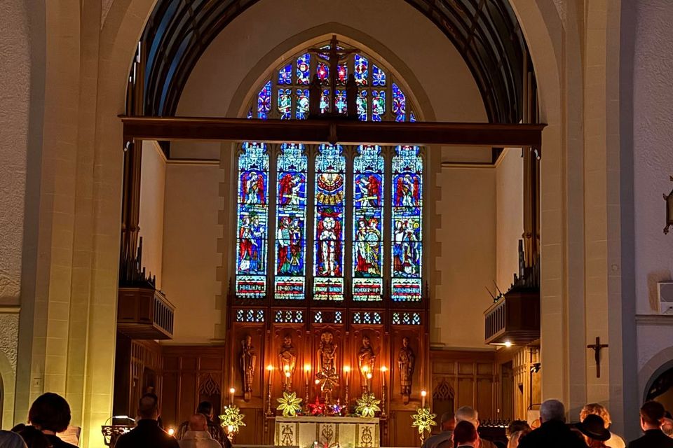 Church candles front pretty