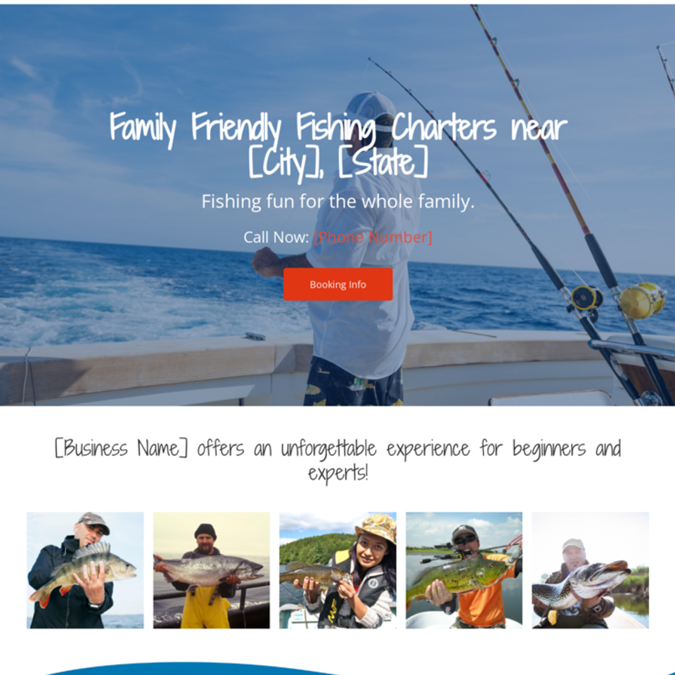 Deep sea fishing charter