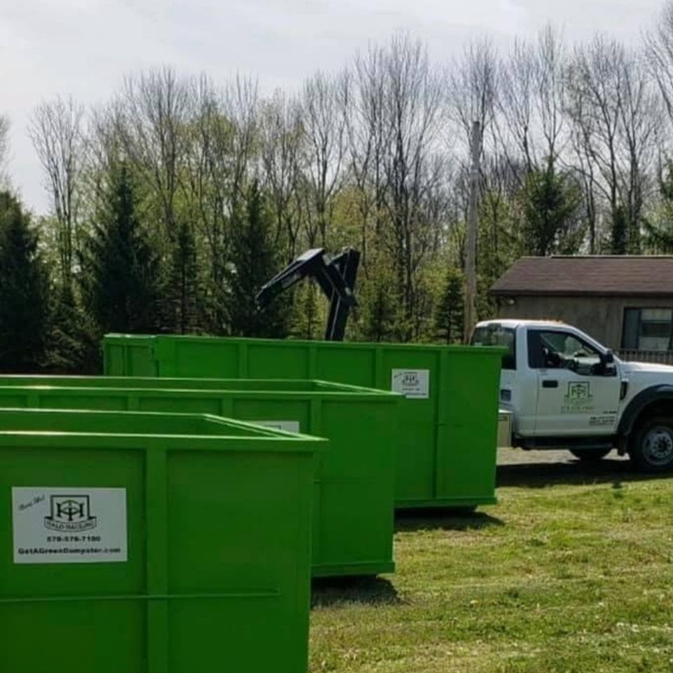 Dumpster Large Garbage Can Utility Services Green Trash Container