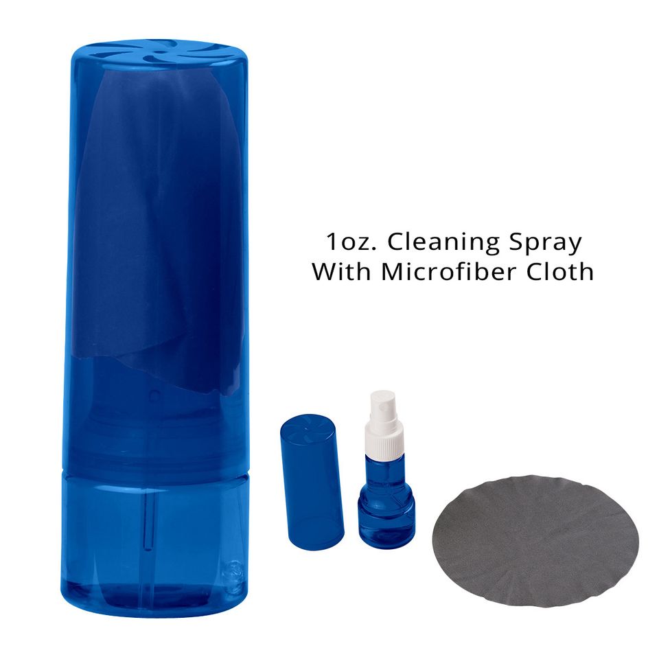 1 oz cleaning spray with microfiber cloth