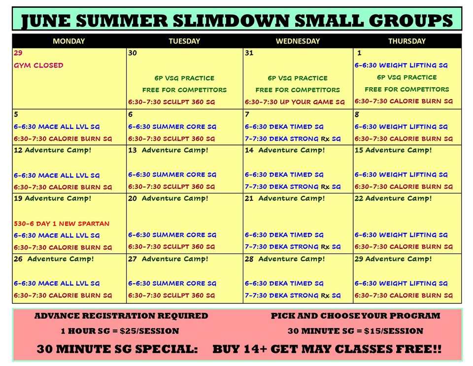 Summer slimdown june 2023 series