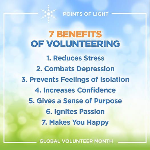 7 benefits of volunteering