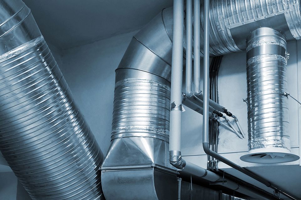 Bigstock system of ventilating pipes at 24592238